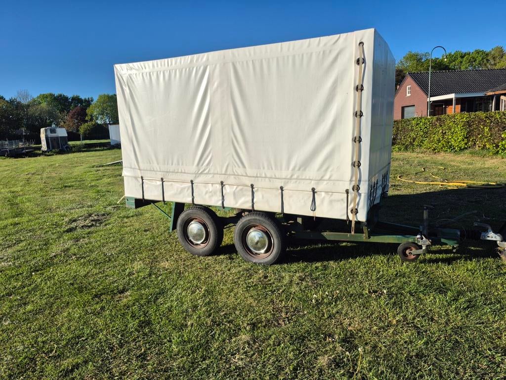 Aanhanger  met  kenteken  schaftkeet rec aanhanger, Ophalen of Verzenden