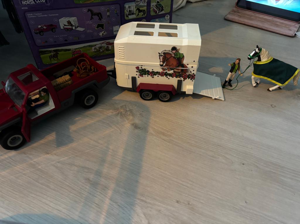 Schleich trailer, Ophalen of Verzenden, Zo goed als nieuw