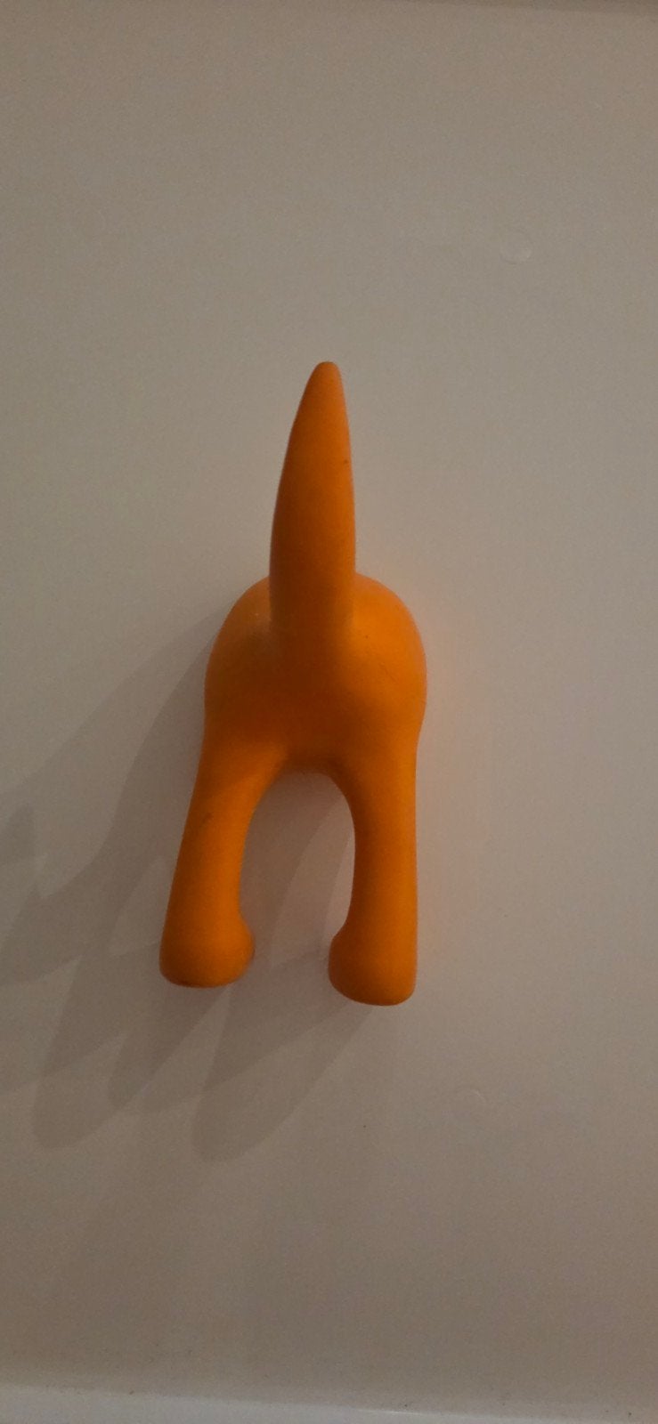 GRATIS Oranje hondenstaart wandhaak IKEA, Kunststof, Gebruikt, Wandhaken, Ophalen of Verzenden