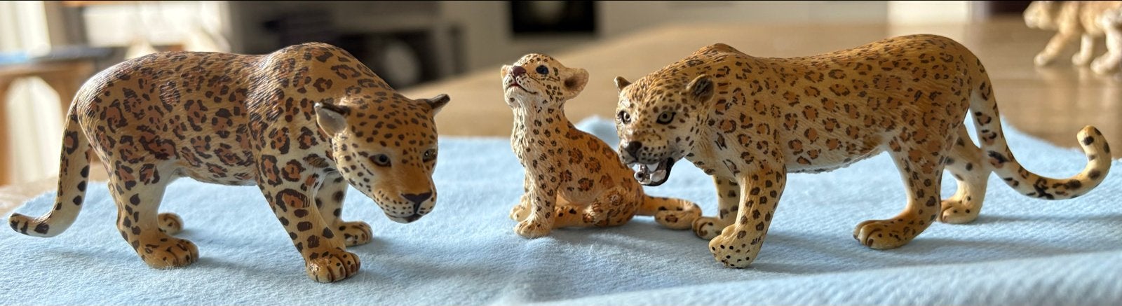 Schleich Luipaard / Jaguar en welp 14359 / 14360 / 14622, Ophalen of Verzenden, Zo goed als nieuw