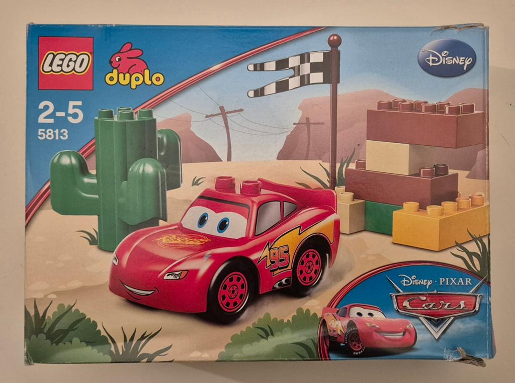LEGO duplo - Disney Pixar Cars - 5813 - leeftijd 2-5 jaar, Ophalen of Verzenden, Zo goed als nieuw, Inclusief doos, Complete set