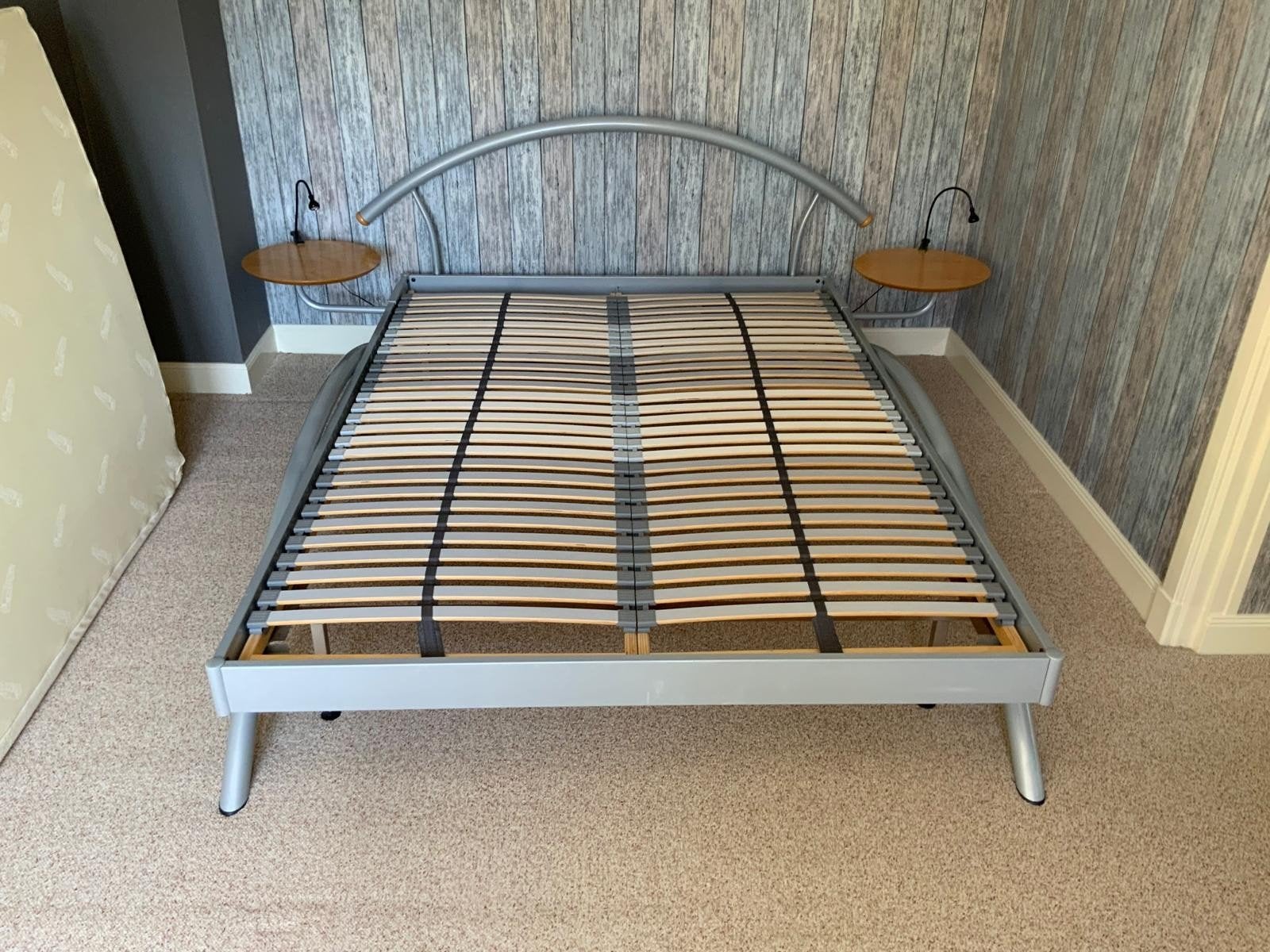 VINTAGE IKEA BED ALS NIEUW 140 X 200, Ophalen, Tweepersoons, 140 cm, Zo goed als nieuw