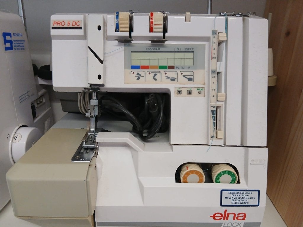 Incompleet ELNA pro 5dc 5-draads lockmachine ( Nieuwegein), Ophalen, Gebruikt, Lockmachine, Overige merken