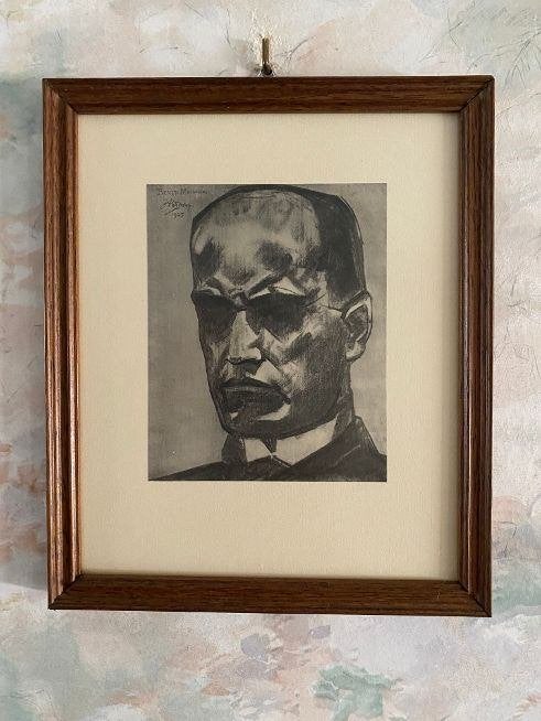 Oude  Prent  Jan  Toorop  .  1927, Antiek en Kunst, Ophalen of Verzenden