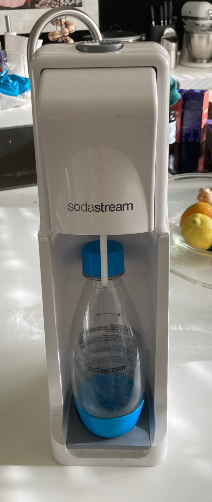 Soda stream wit, Ophalen