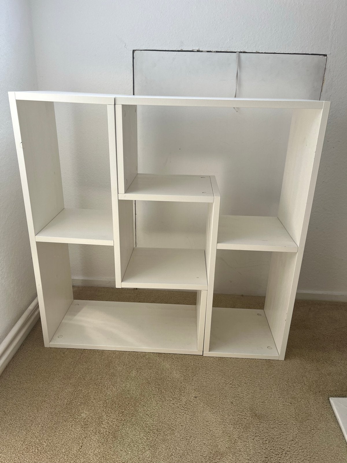 Modulaire witte open kast (4 delen), Met plank(en), Minder dan 50 cm, Gebruikt, Ophalen of Verzenden