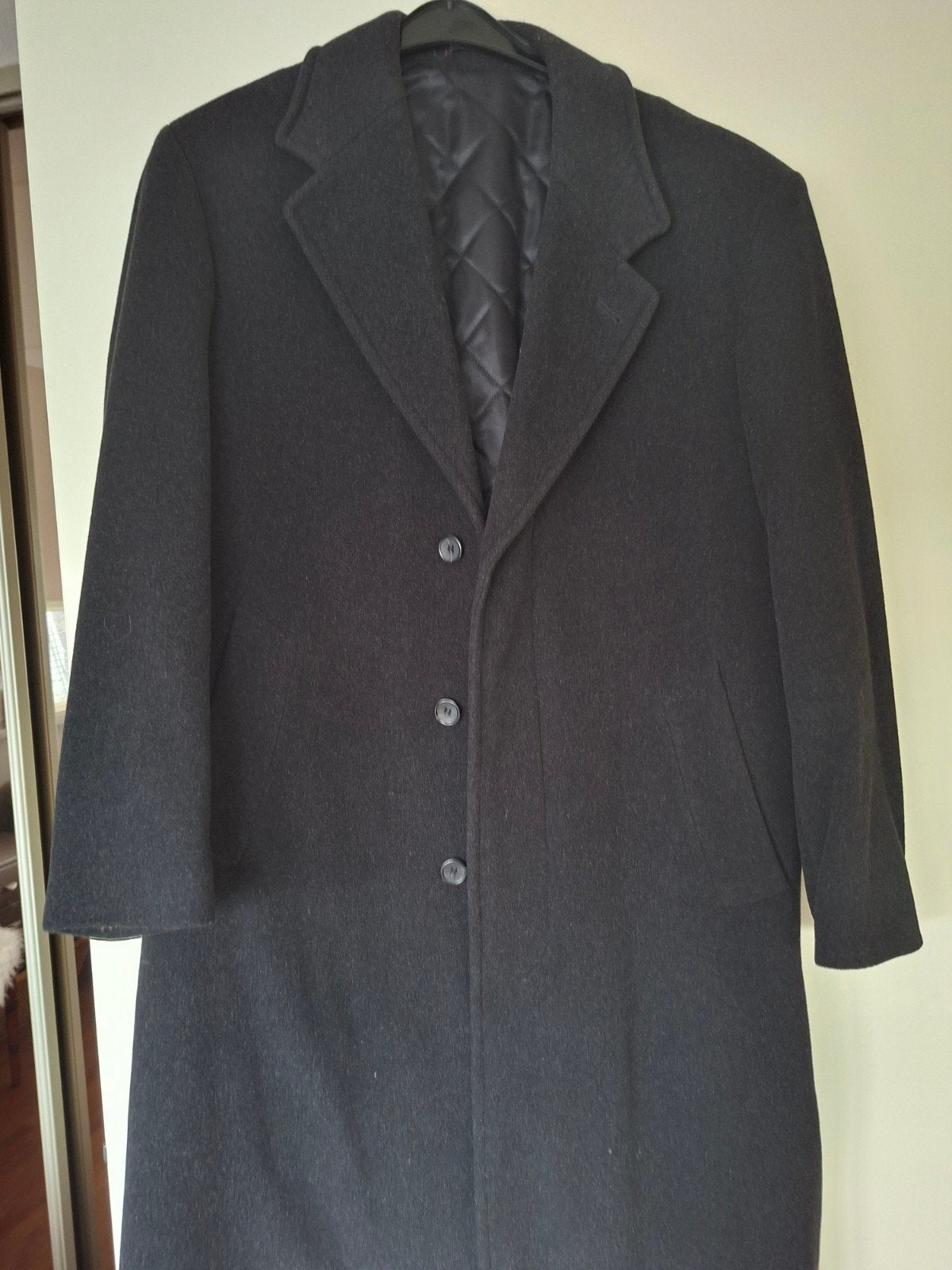 HEREN OVERJAS LANG 52, Kleding | Heren, Ophalen of Verzenden, Zo goed als nieuw, Maat 52/54 (L), Blauw