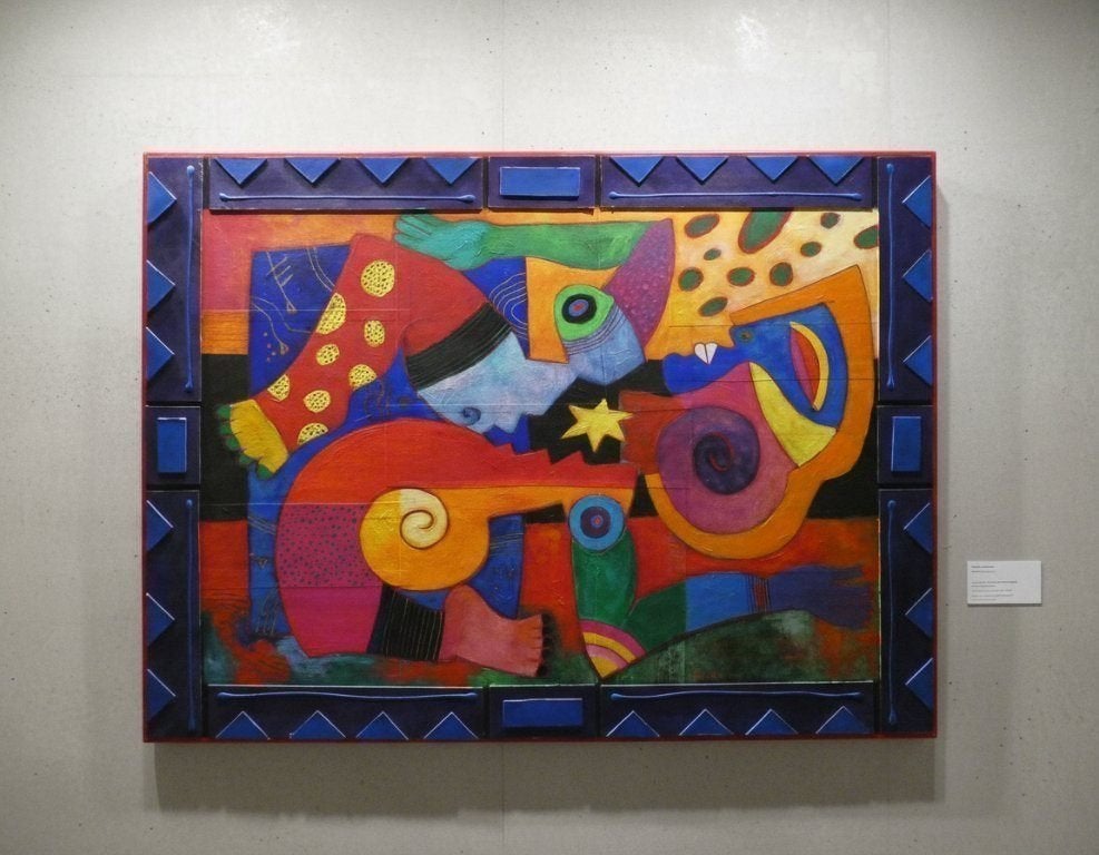 CLEMENS BRIELS - "Touched to the Core" met Certificaat, Ophalen, Abstract, Handgeschilderd, Overige materialen