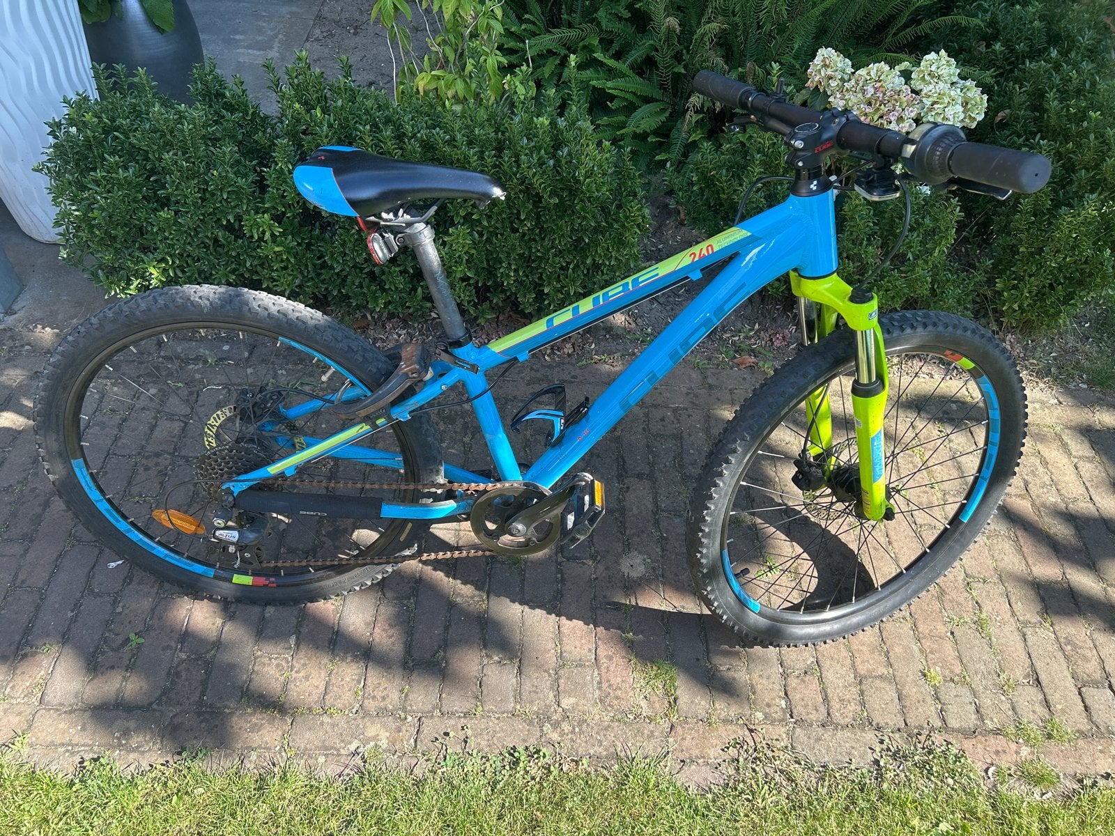 Cube 240 Mountainbike - Blauw/Groen - Zo goed als nieuw, Fietsen en Brommers, Fietsen | Mountainbikes en ATB, Gebruikt, Hardtail