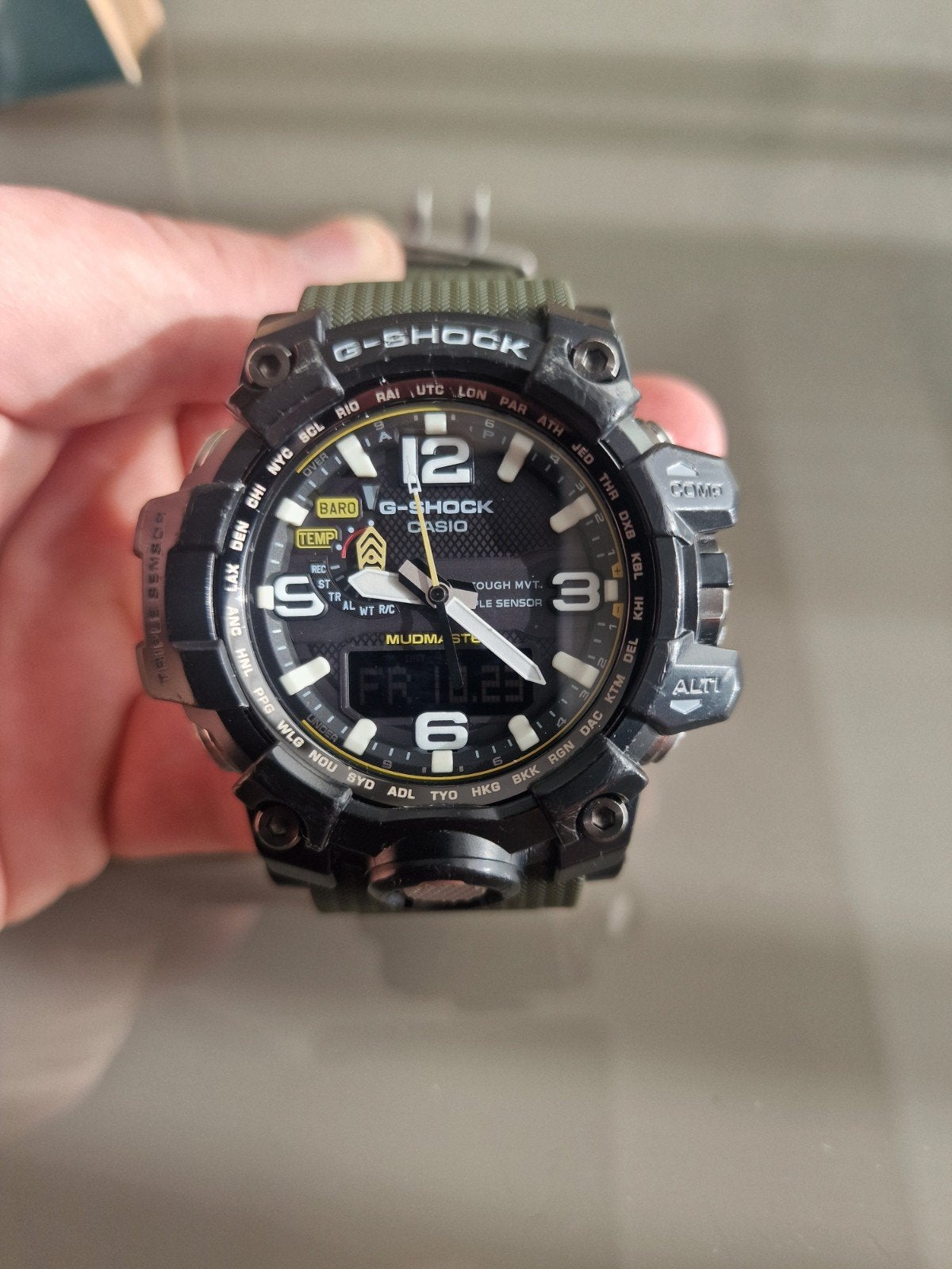Casio G-Shock Mudmaster GWG-1000-1A3ER - Zo goed als nieuw, Casio, Kunststof, Polshorloge, Kunststof