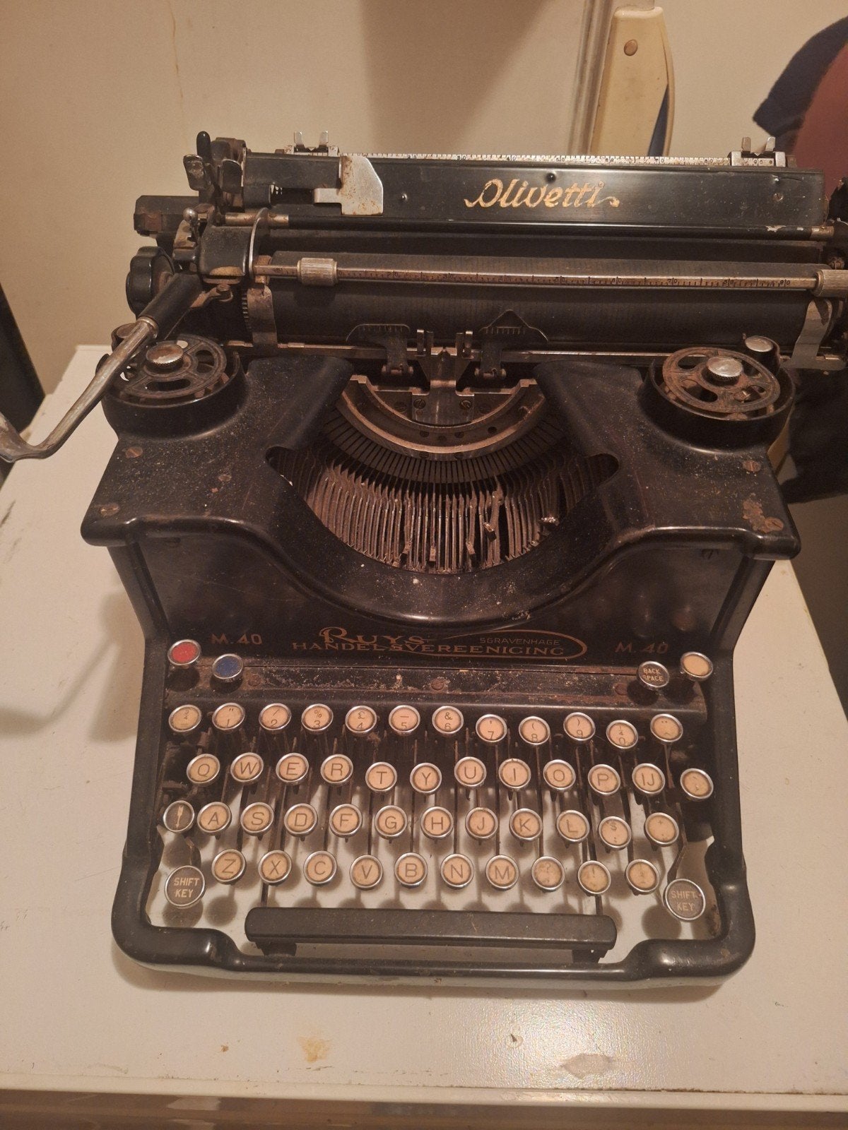 typmachine, Ophalen