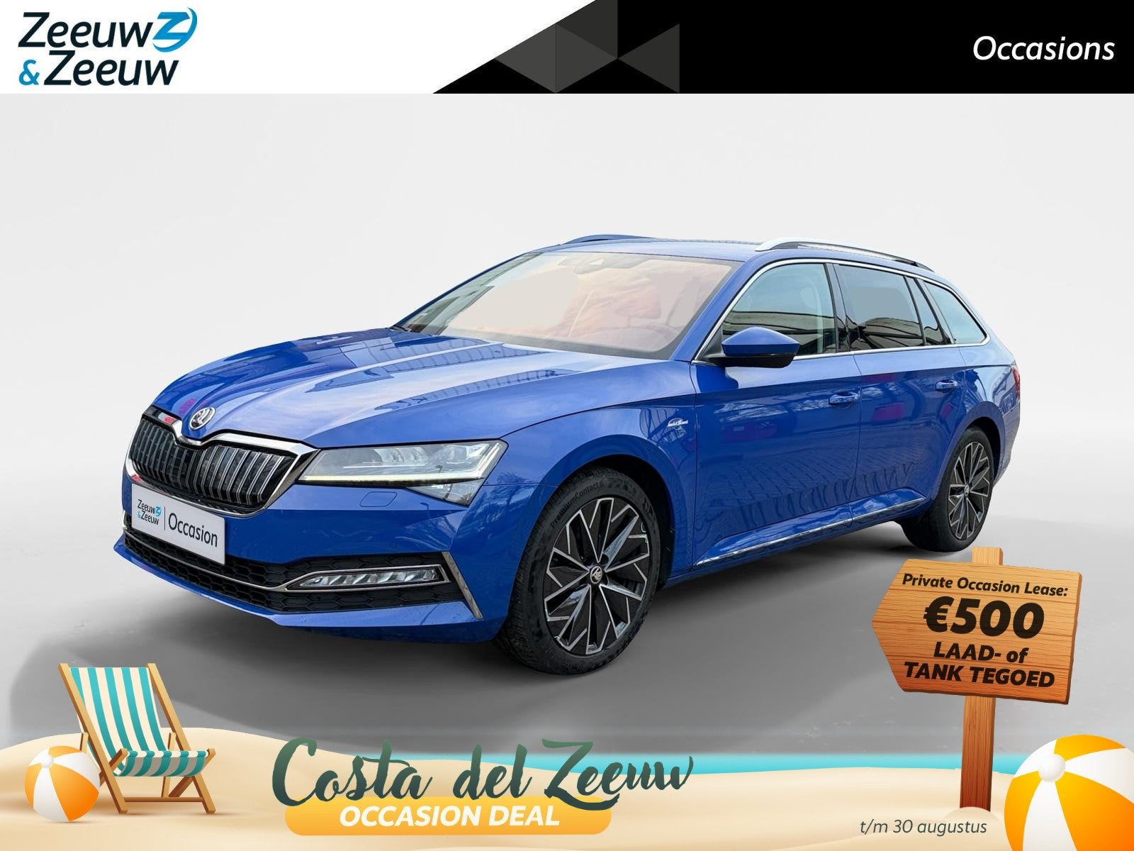 Skoda Superb Combi 1.4 TSI iV Laurin & Klement | Geheugenfun, Auto's, 12 maanden, Gebruikt, 4 cilinders, Alcantara