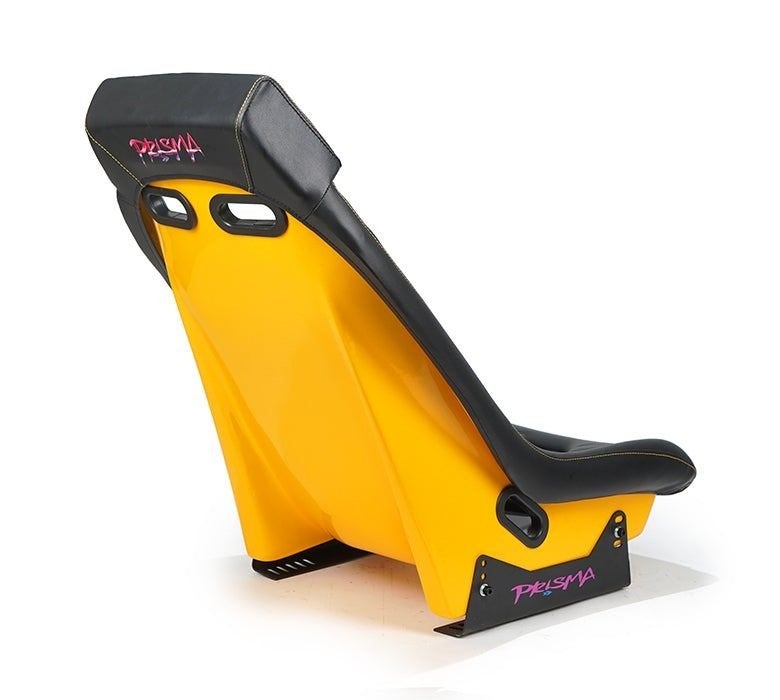 NRG Prisma GT Arcade Zwart Geel leder Kuipstoel, Ophalen of Verzenden