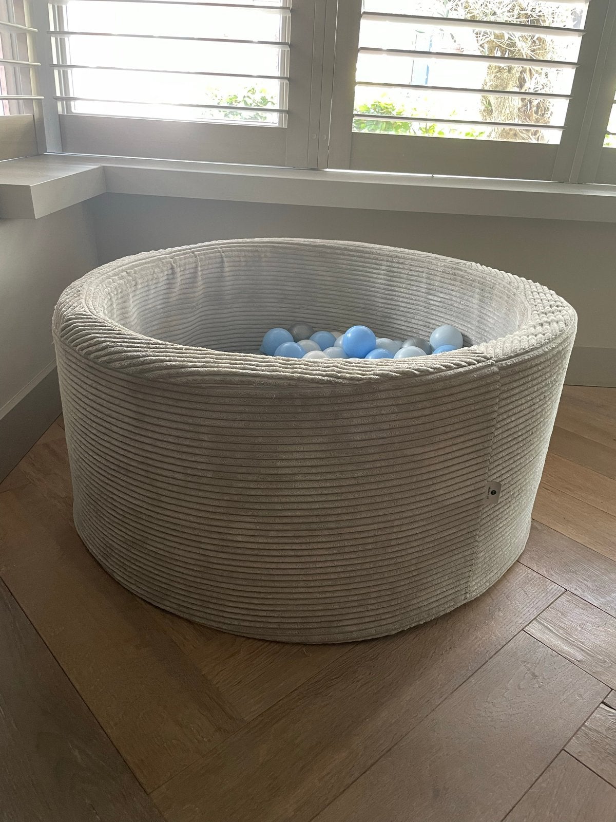 Ballenbak met rib print, inclusief 150 ballen (86x42 cm), Ophalen of Verzenden, Zo goed als nieuw, Overige typen