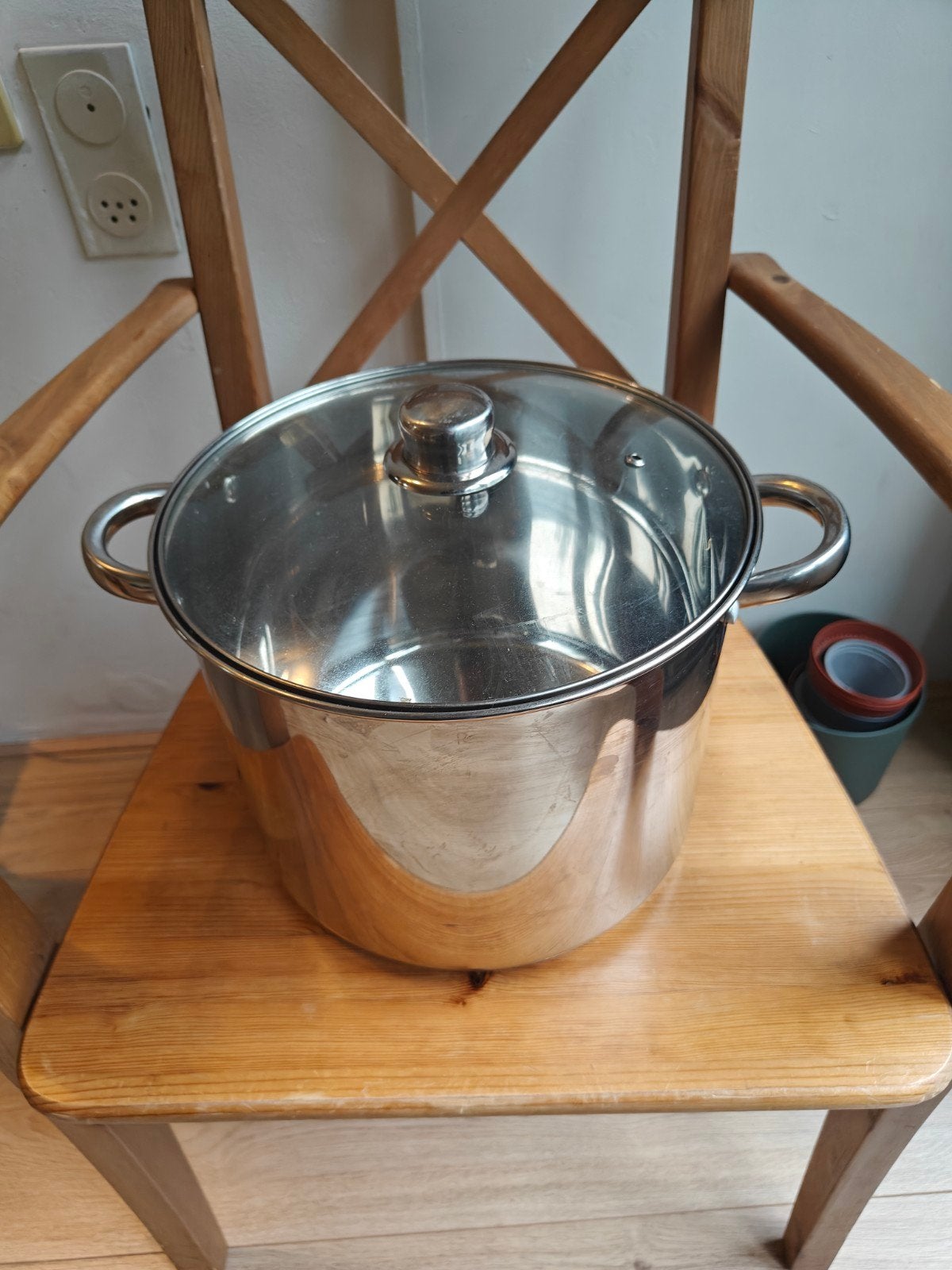 Pan 10 liter, Huis en Inrichting, Keuken | Potten en Pannen, Kookpan of Snelkookpan, Inductieplaat, Ophalen of Verzenden, Zo goed als nieuw
