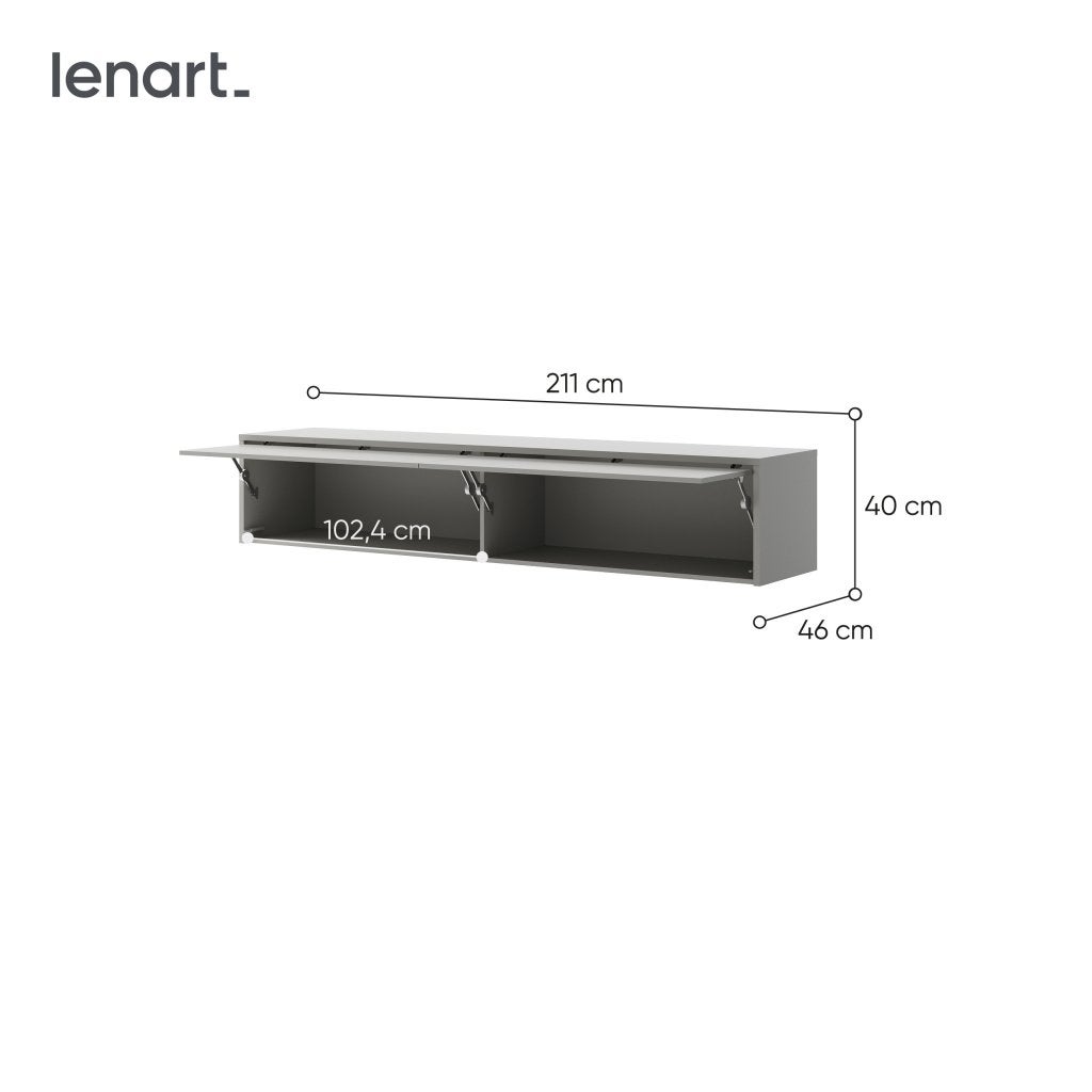 Concept opzetkast (40 cm hoog) - Grijs, Niet ingevuld, Niet ingevuld, Niet ingevuld