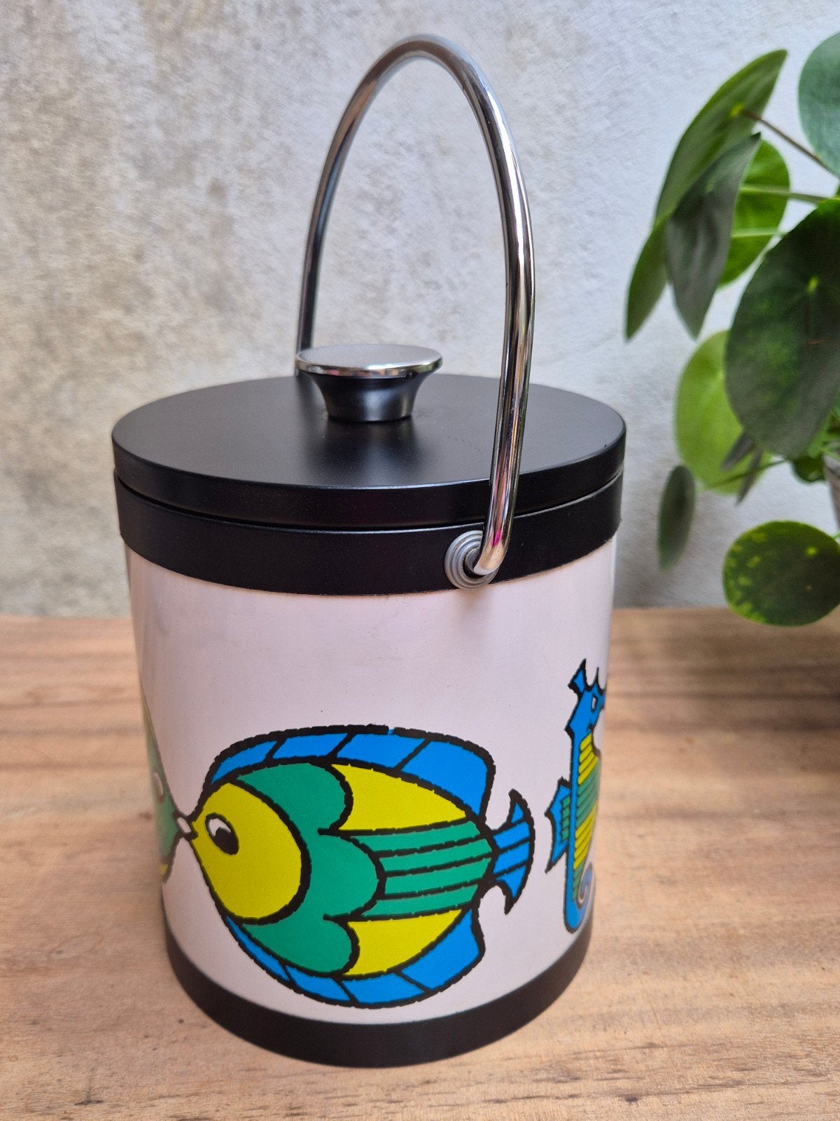Vintage Retro IJsemmer Jaren 60 Vis Decoratie., Ophalen of Verzenden