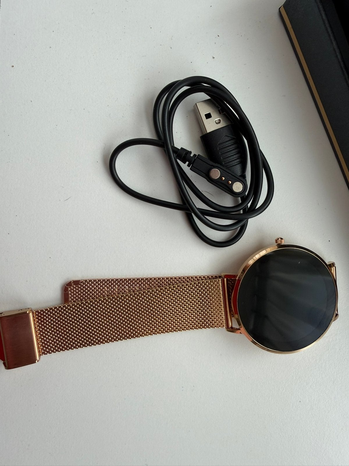 Smart watch pro goudkleurig, Ophalen, Nieuw, Geel, Android