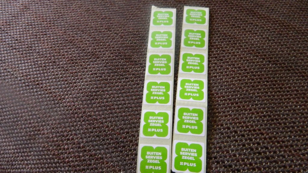 Buitenservieszegels van Plus,12 zegels, Plus, Ophalen of Verzenden
