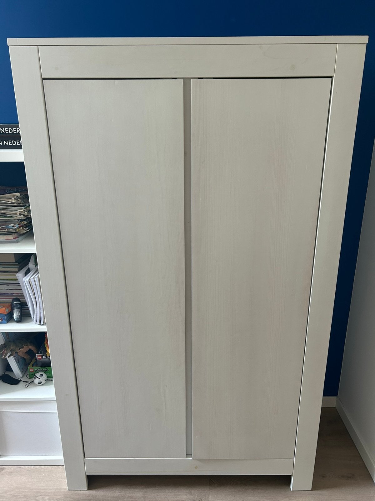 Grenenhouten kledingkast Bopita, Kast, 50 tot 70 cm, Nieuw, 105 cm of meer
