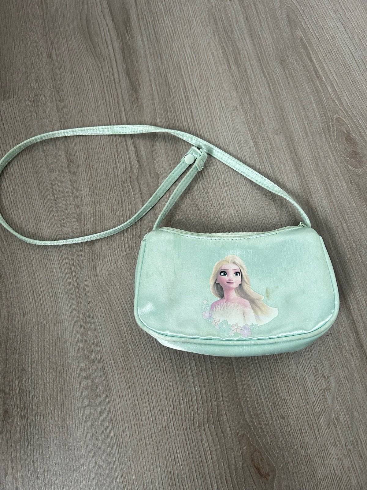 Elsa Frozen schoudertasje voor kinderen, Ophalen of Verzenden, Gebruikt, Groen, Schoudertasje