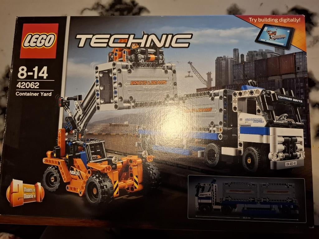 LEGO Technic 42062 Container Yard, Ophalen of Verzenden, Zo goed als nieuw, Jongen of Meisje
