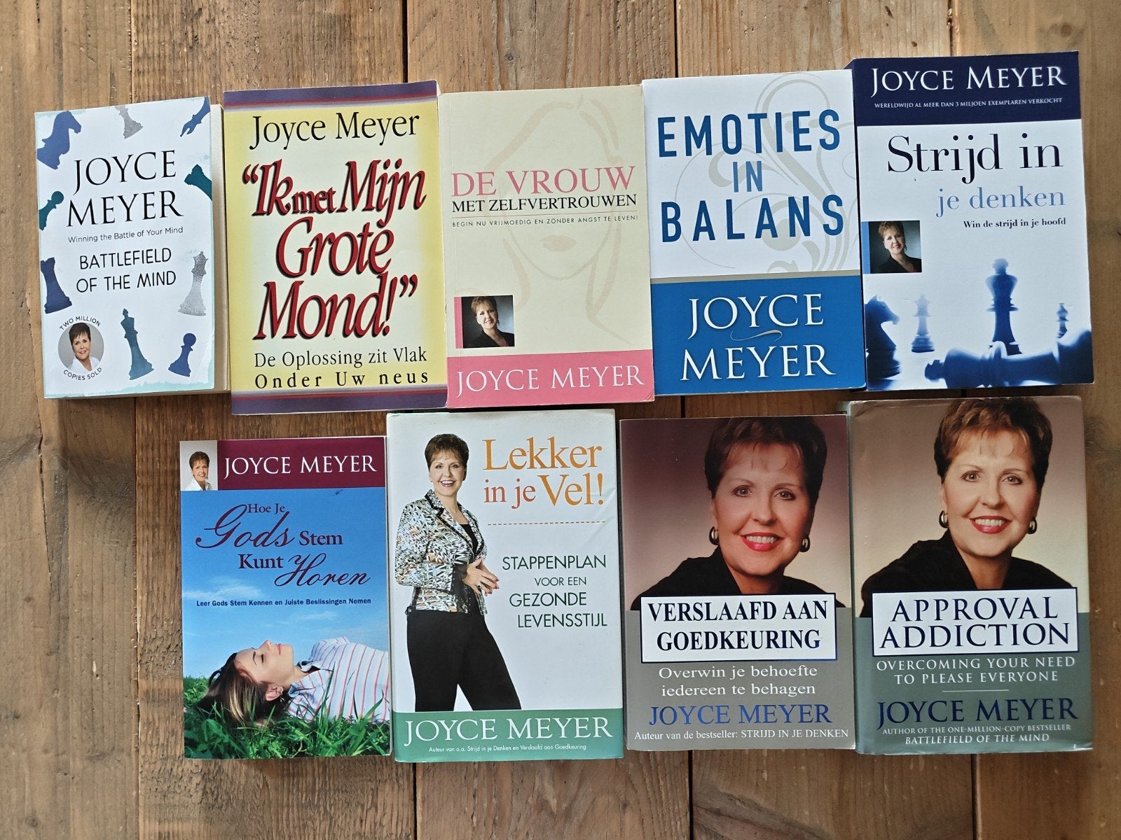 8 Boeken van Joyce Meyer., Boeken, Ophalen of Verzenden