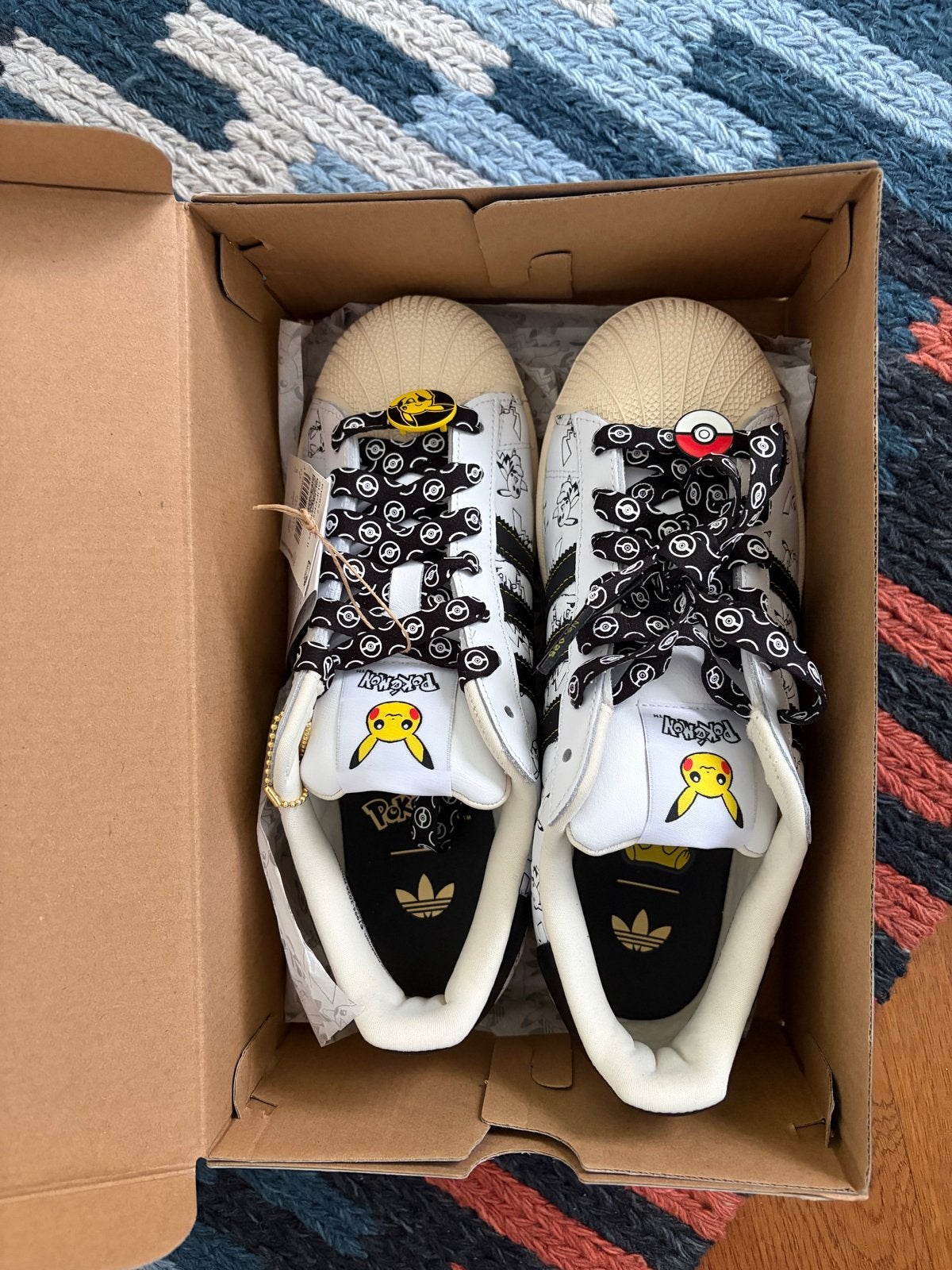 Adidas Superstar II Pokémon Pikachu Sneakers - Nieuw!, Ophalen, Nieuw, Wit, Sneakers of Gympen