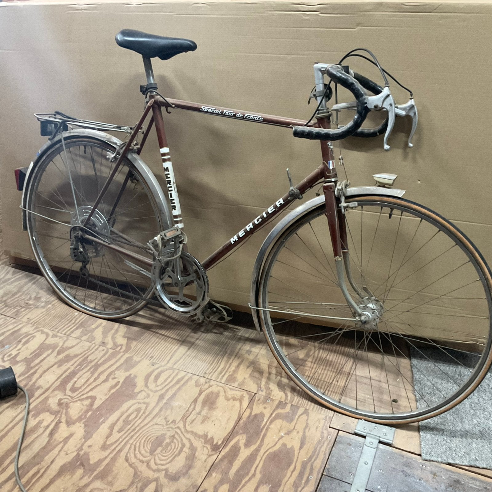 Vintage Mercier Special Tour de France racefiets, Fietsen en Brommers, 28 inch, Gebruikt, 10 tot 15 versnellingen, Velgrem