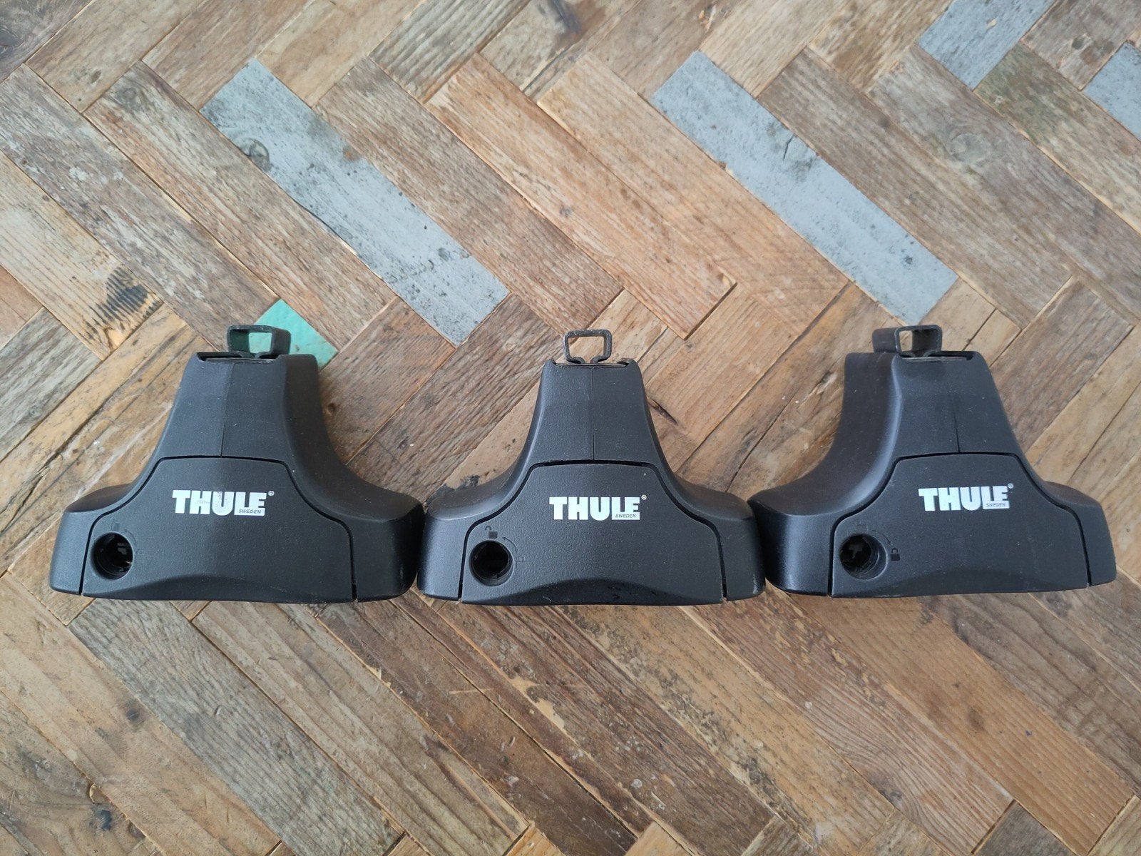 3x thule rapid system 754. Incomplete set! Reserveonderdelen, Ophalen of Verzenden, Gebruikt