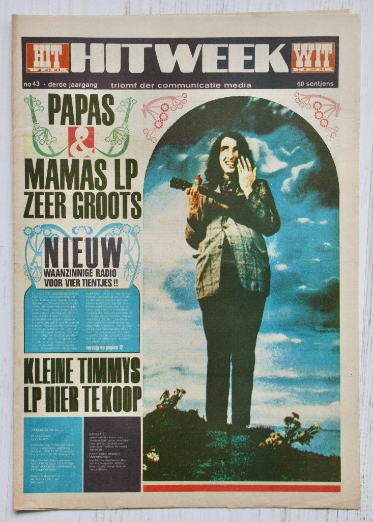 Hitweek nr 43 - 11 juli 1968, Ophalen of Verzenden, Gelezen, Muziek, Film of Tv