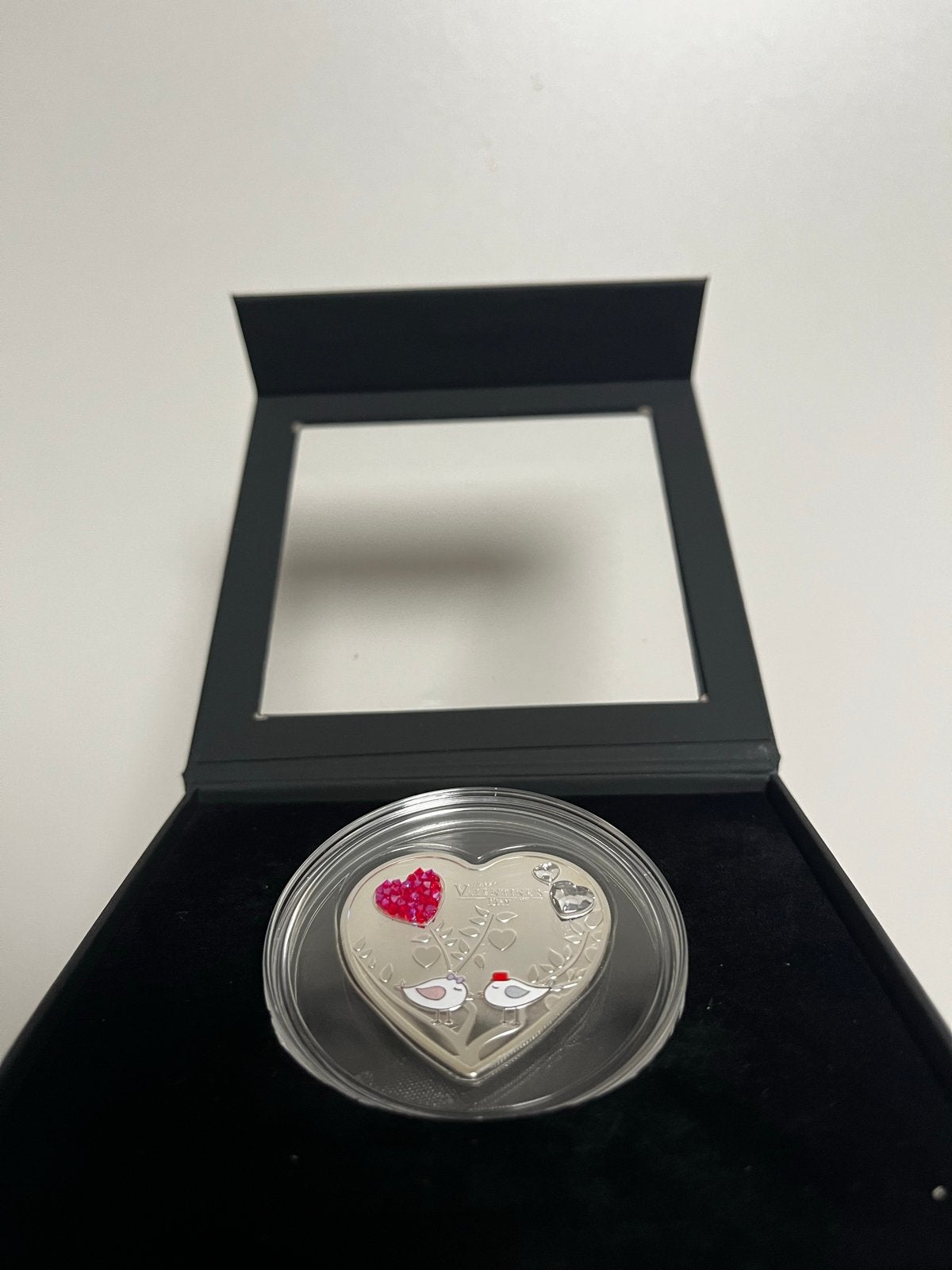 Zilveren valentijn munt, Ophalen of Verzenden, Losse munt, Zilver
