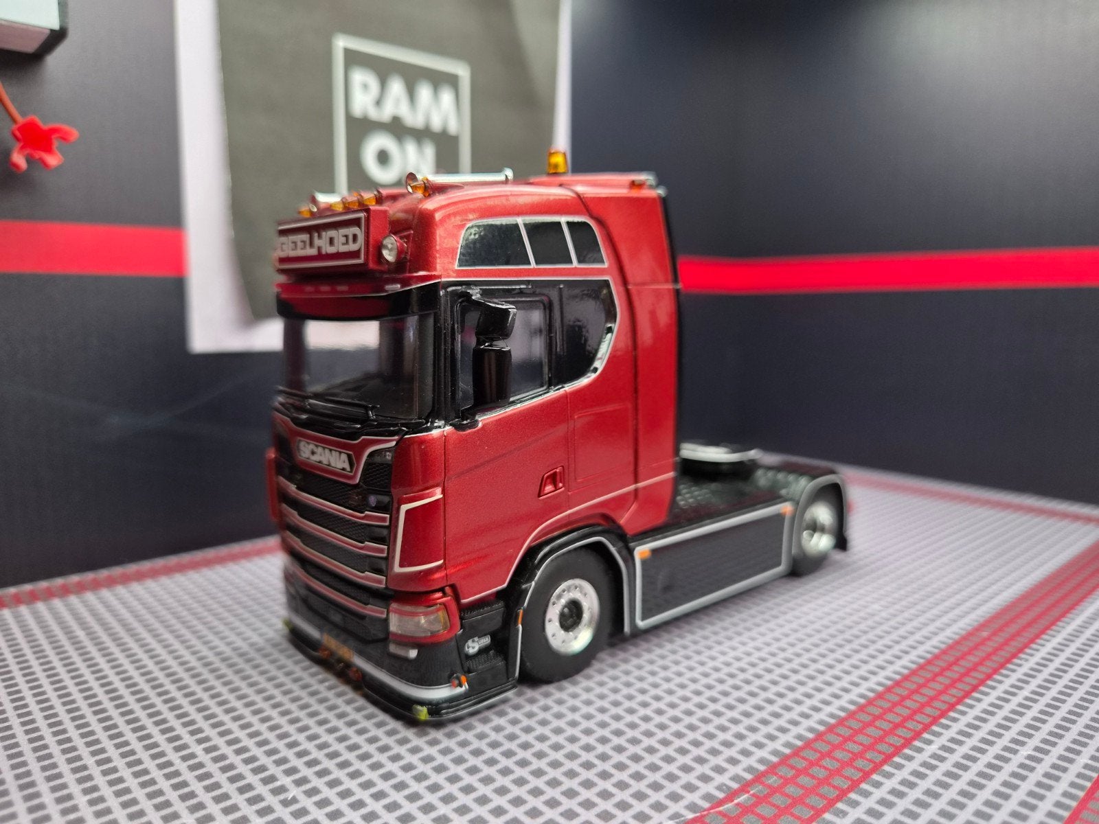 1/50 Scania S450 GEELHOED, Ophalen of Verzenden, Zo goed als nieuw, Bus of Vrachtwagen, Wsi