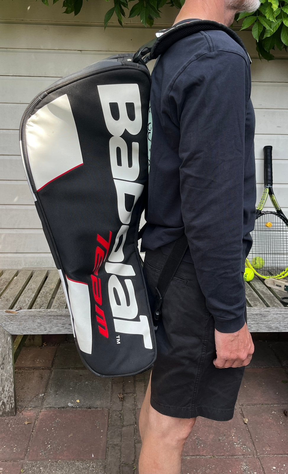 Babolat Team Tennistas - Zwart/Wit/Rood, Sport en Fitness, Tennis, Ophalen of Verzenden, Gebruikt, Tas, Babolat