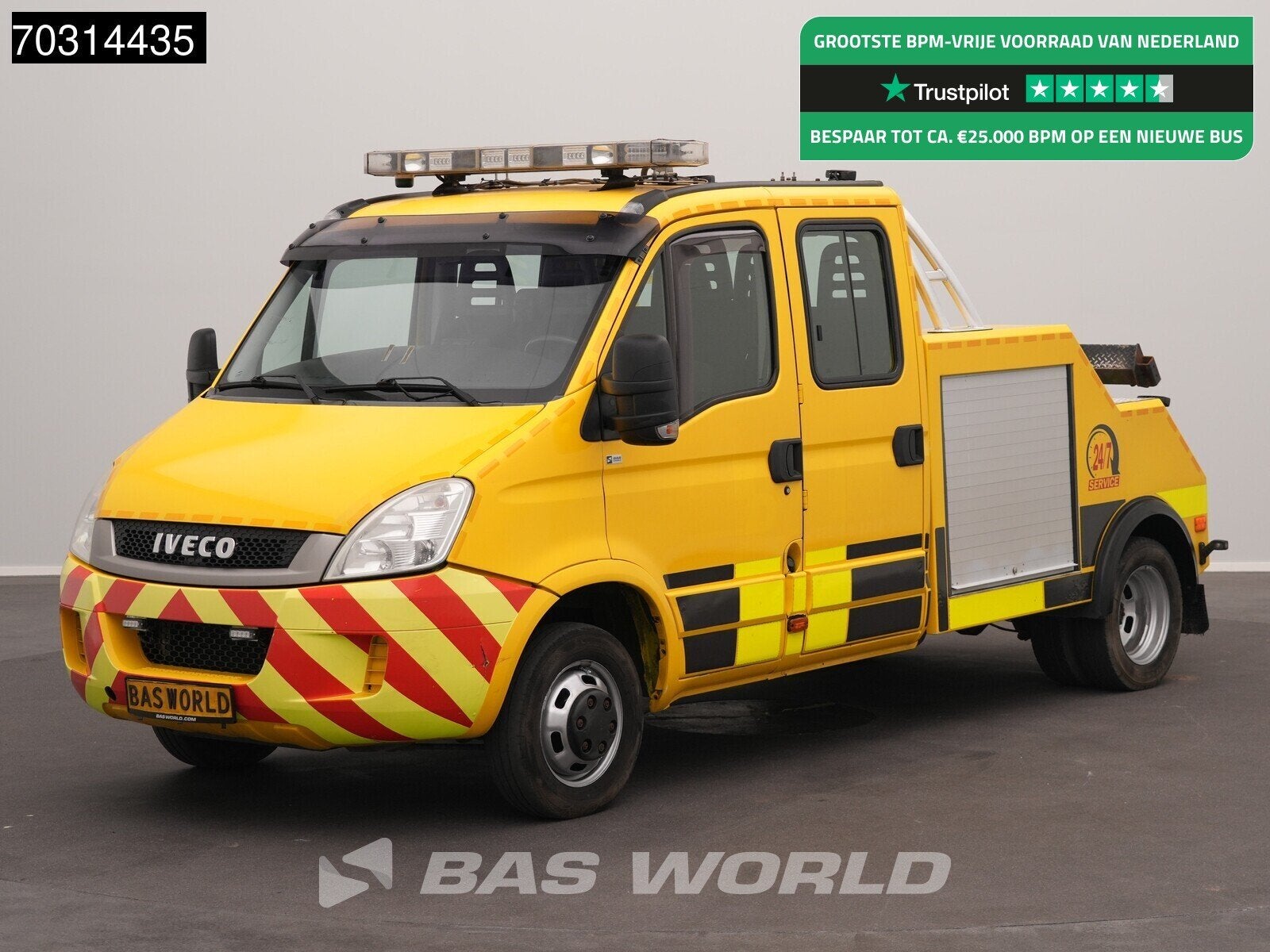 Iveco Daily 50C17 3.0L Dubbellucht 170PK Servicevoertuig Dub, Euro 5, Stof, Gebruikt, 4 cilinders