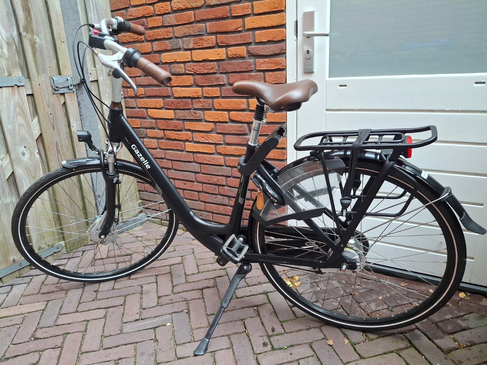 Gazelle Orange C7+ Damesfiets met of zonder zitje en mand, Ophalen, Gebruikt, Velgrem, 47 tot 50 cm