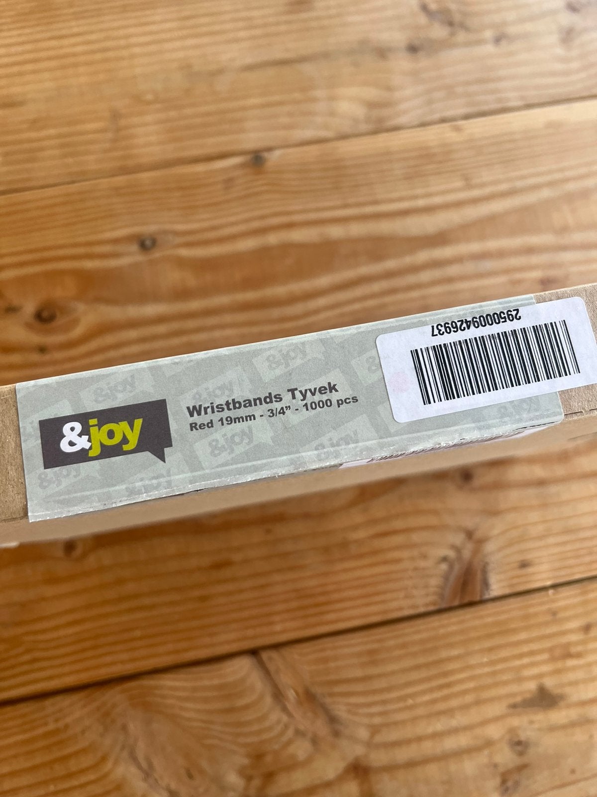 Tyvek polsbandjes rood, 19mm – 750 stuks, Tickets en Kaartjes, Evenementen en Festivals