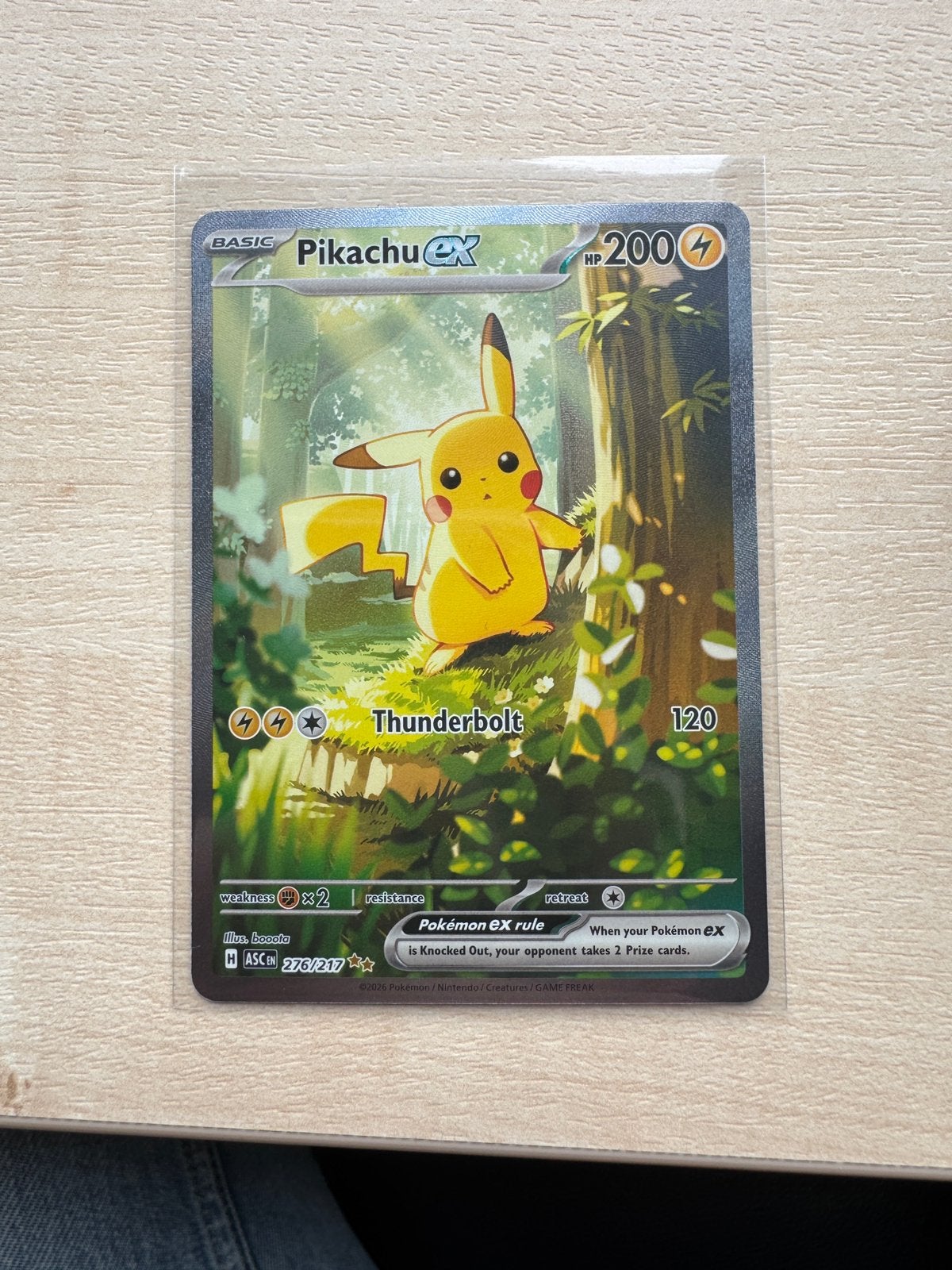 Pokemon Pikachu ex 276/217 Ascended Heroes SIR, Ophalen, Zo goed als nieuw
