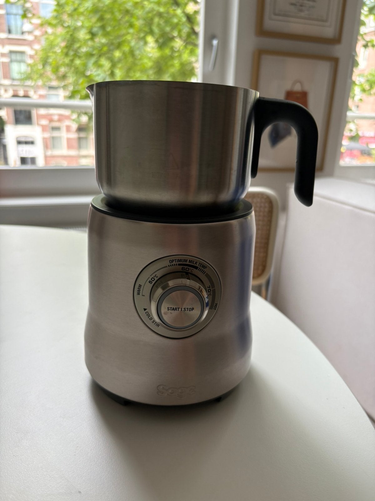 Sage The Milk Café Milk Frother – Excellent Condition, Witgoed en Apparatuur, Koffiemachine-accessoires, Ophalen, Zo goed als nieuw