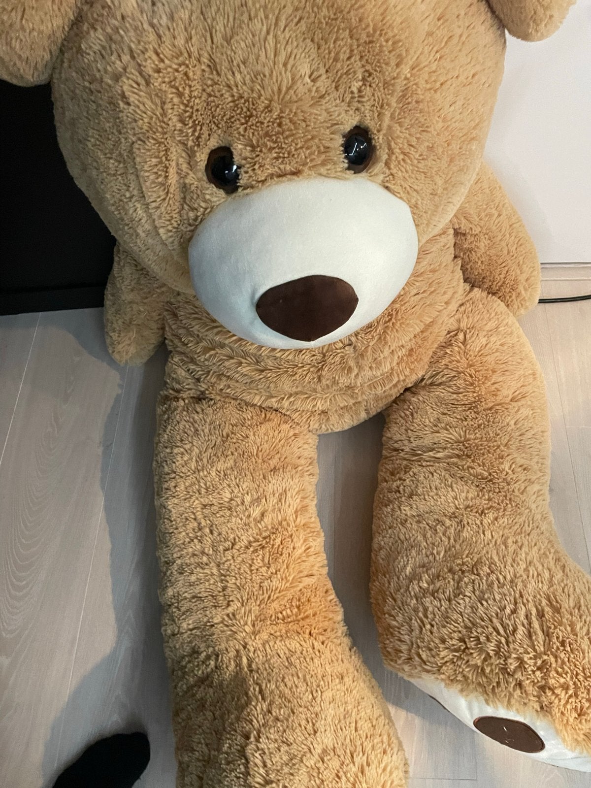 Grote teddybeer van 1,60 meter, Ophalen, Gebruikt, Beer, Bruin