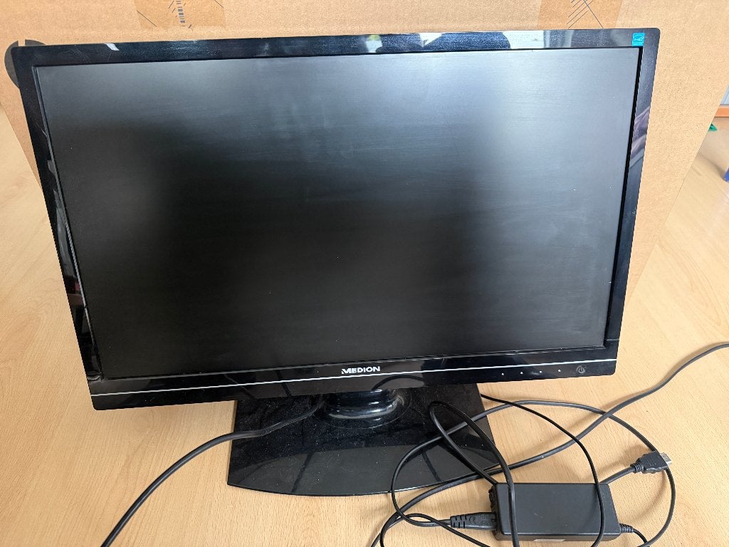 Medion 23 inch LCD monitor MD20444, Ophalen, DVI, Gebruikt, Ingebouwde speakers