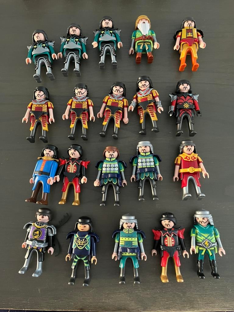 Playmobil losse poppetjes: Aziatische strijders 20 stuks, Ophalen of Verzenden, Gebruikt