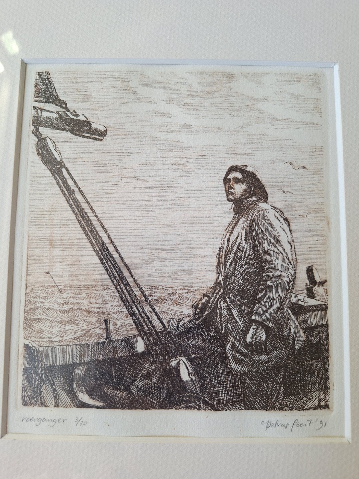 Ets " de roerganger" van Peter Dorleijn, Ophalen