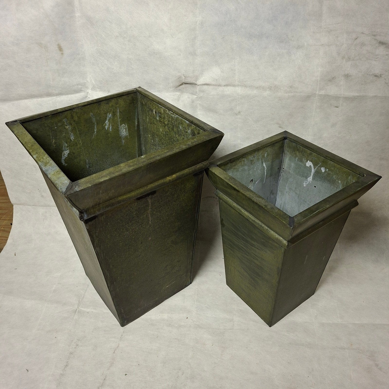 plantenbakken,metalen plantenbakken., Ophalen, Gebruikt, Minder dan 60 cm, Vierkant