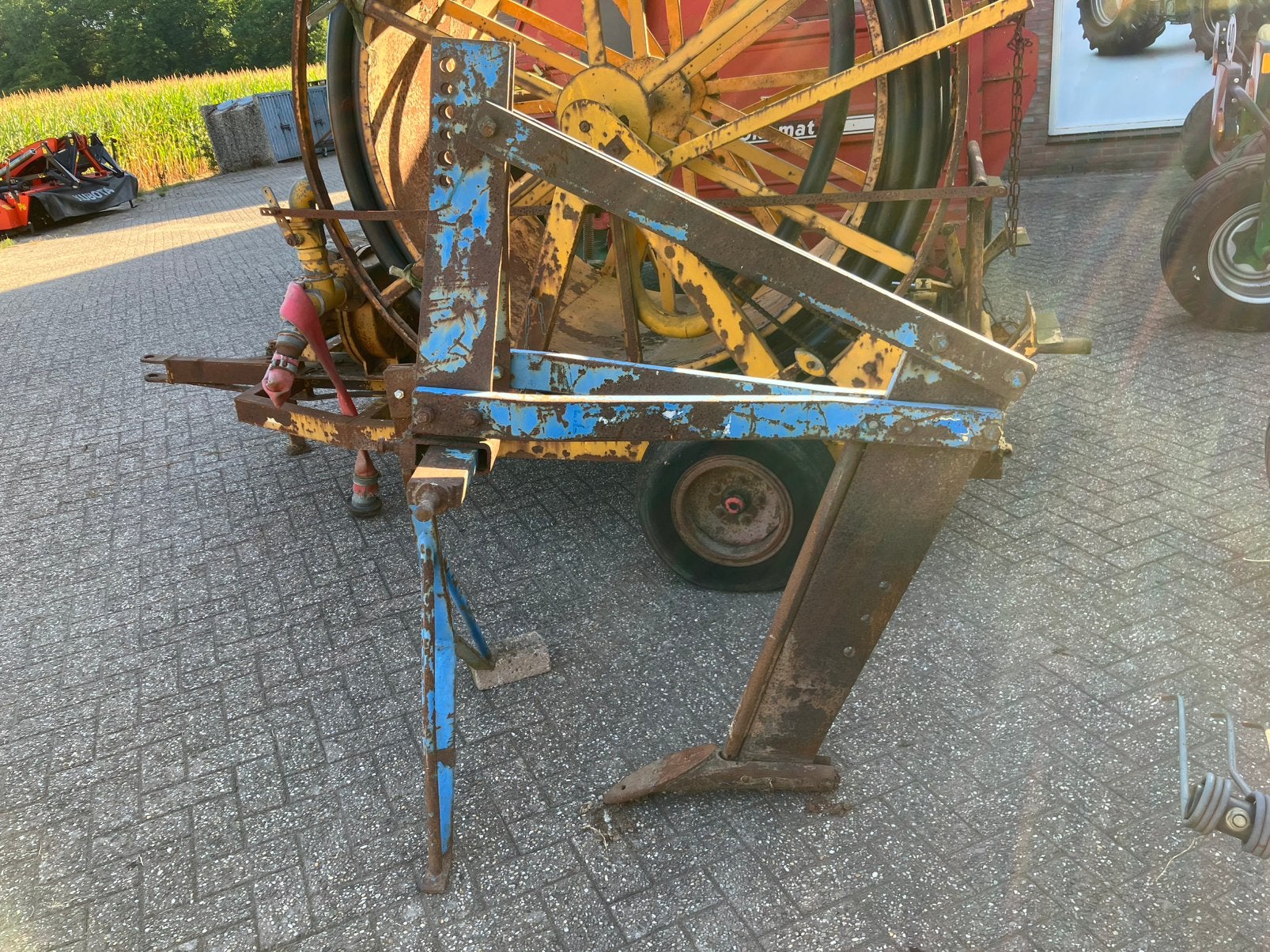 Lemken 1 poot woeler, Ophalen, Akkerbouw, Grondbewerking