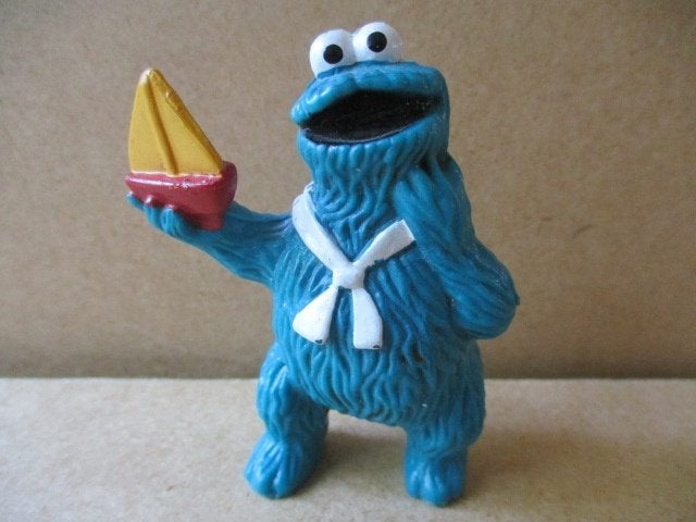 adv11194 sesamstraat / muppets poppetje 32, Ophalen, Gebruikt, Tv, Actiefiguur of Pop