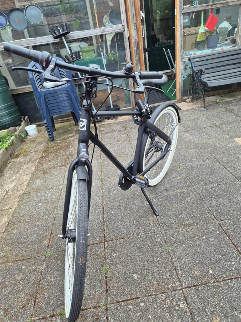 Cortina Blau herenfiets(stadsfiets) - Black Matt met slot, Fietsen en Brommers, Ophalen, Zo goed als nieuw, Overige merken
