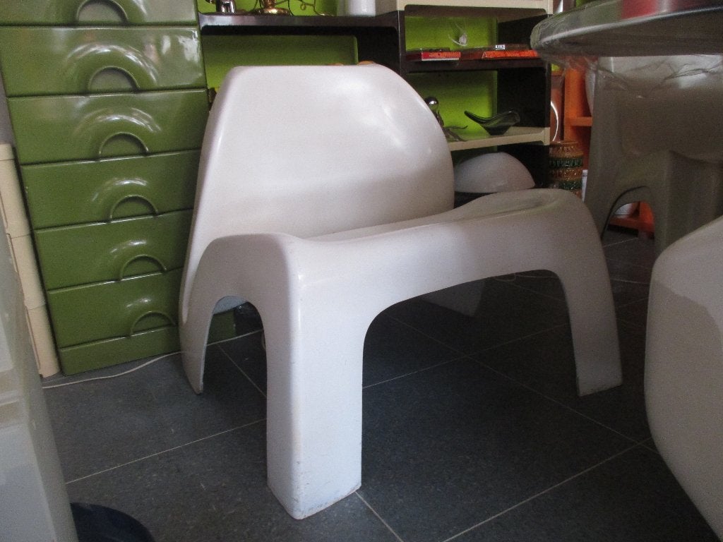 Luigi Colani space age design lounge chair jaren 60 retro, Ophalen, Kunststof, Gebruikt, ?