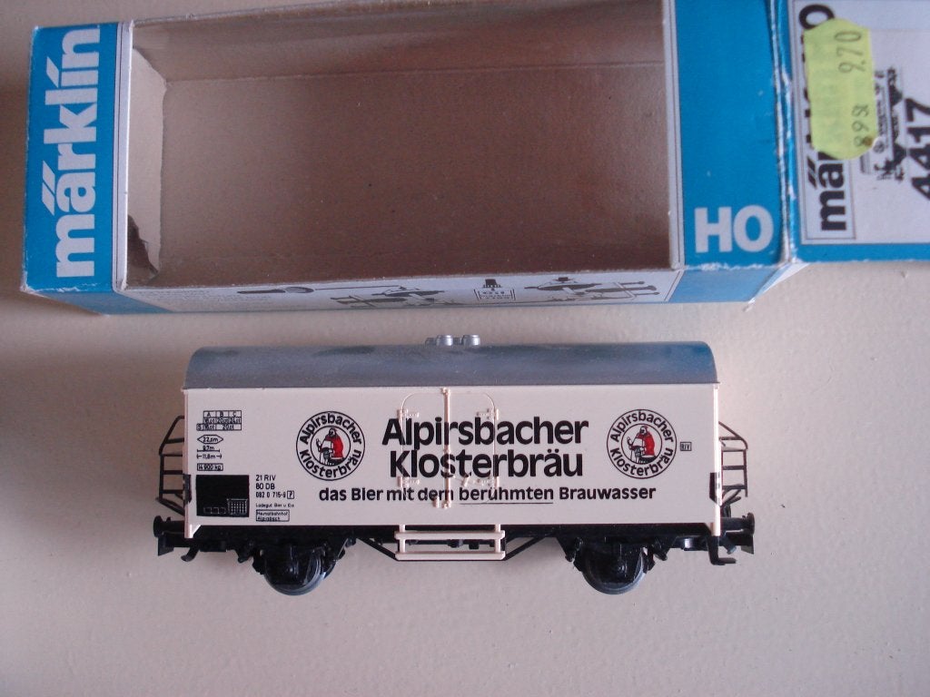 Marklin 4417 Alpirsbacher Klosterbrau (2), Wisselstroom, Verzenden, Wagon, Zo goed als nieuw