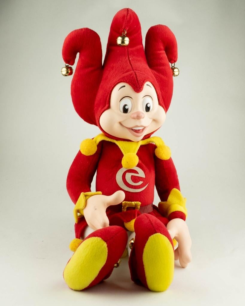 Pardoes knuffelpop uit de Efteling met belletjes, Efteling, Ophalen of Verzenden, Zo goed als nieuw, Beeldje of Poppetje